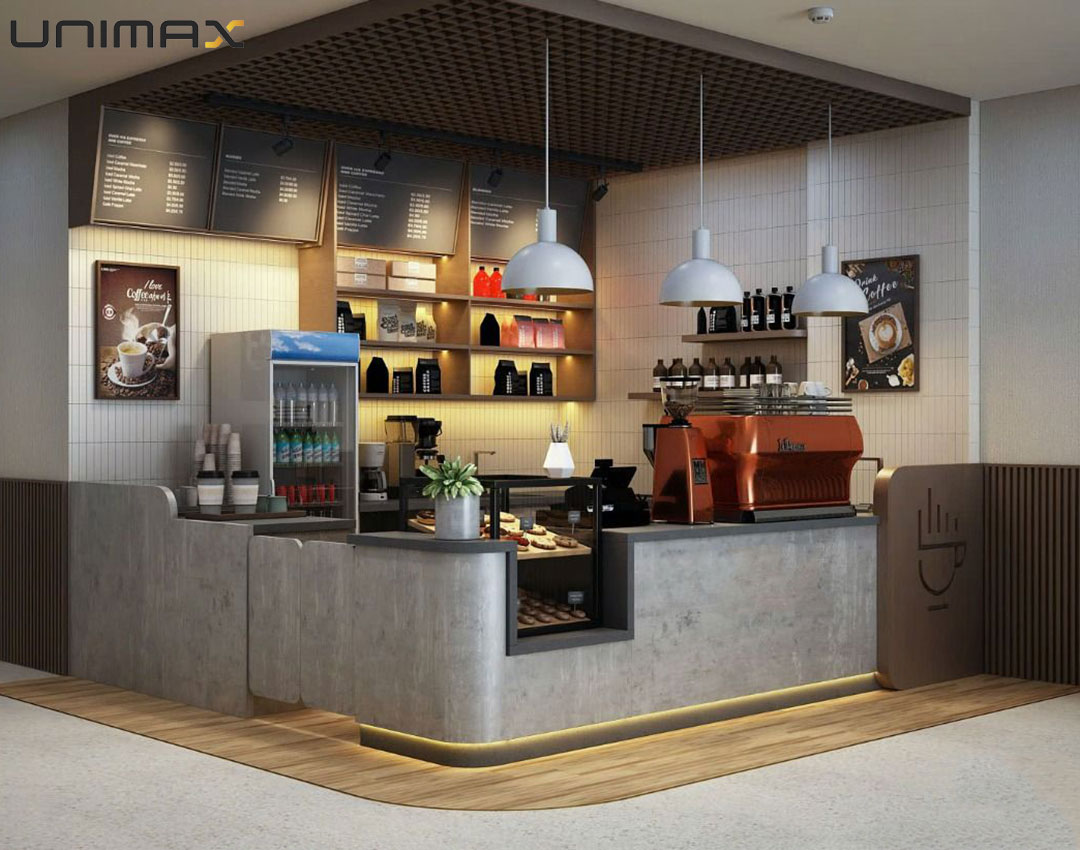 Bàn mát cánh kính sử dụng ở quầy bar, cafe, trà sữa