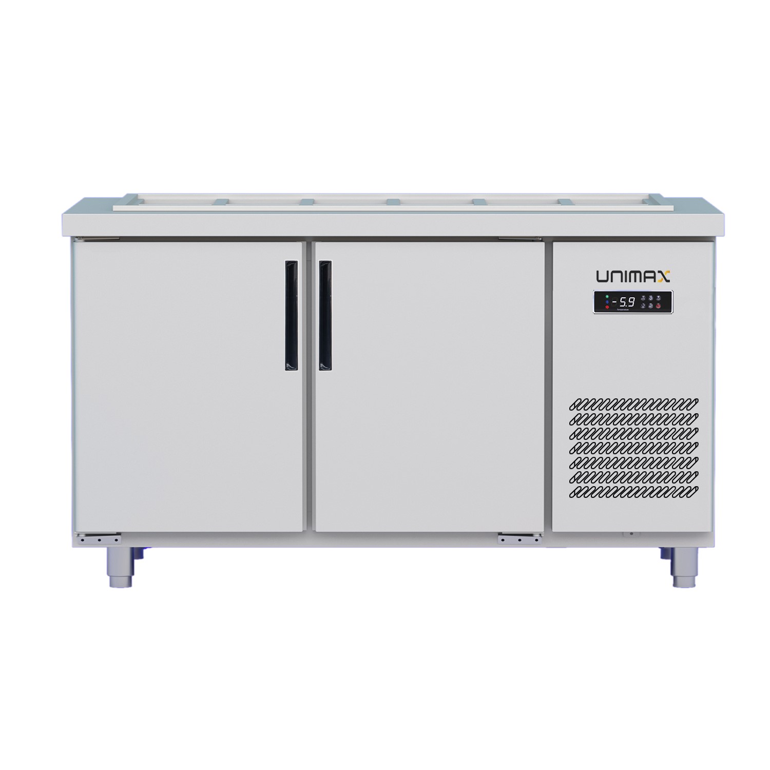 thiết kế bàn salad 1m2 Unimax UNC-2SL127